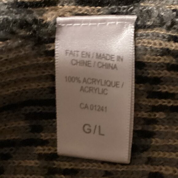 Twik by Simons Women's Black Brown Leopard Print Sweater Warm Cozy Comfy - Picture 5 of 5